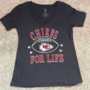 NFL Chiefs Gray Short Sleeve Tee
